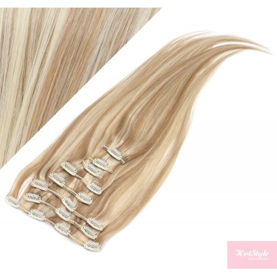 Landschap Middel Malawi Clip in human hair Remy - mixed blonde - 24" (60cm) - Hair Extensions  Hotstyle